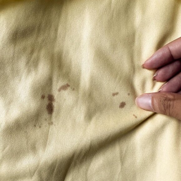 Vintage Y2K Yellow Halter Beaded Sequin Mesh Bodycon Maxi Prom Dress Size XS/S - Picture 13 of 14